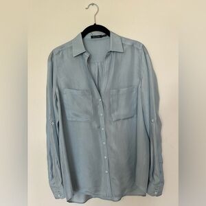 100% mulberry silk blouse by Massimo Dutti